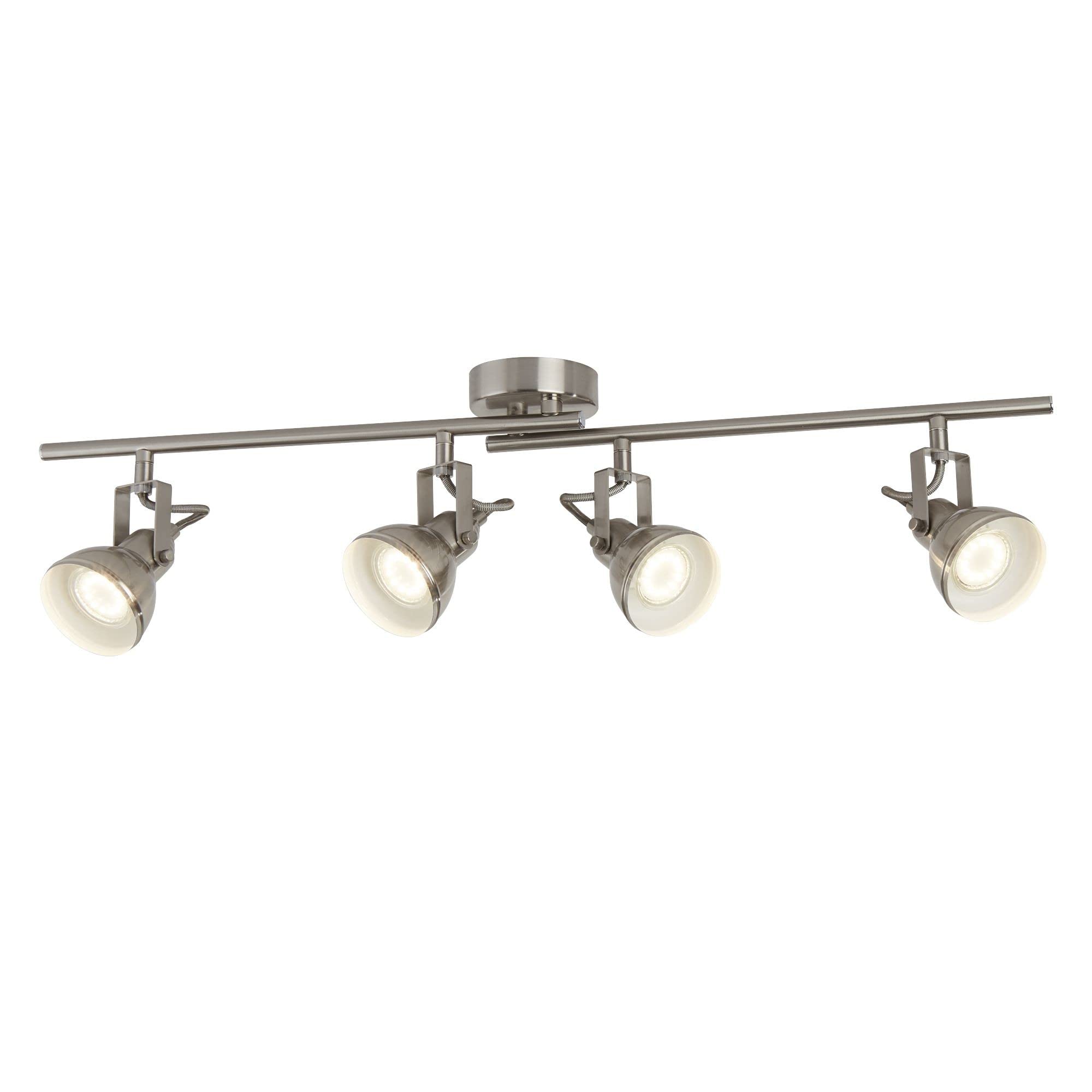 Searchlight 1544SS Focus 4 Light Ceiling Bar Spotlight in Satin Silver