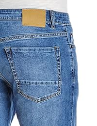 Quality Durables Co. Jean ajustado de algodón elástico para hombre