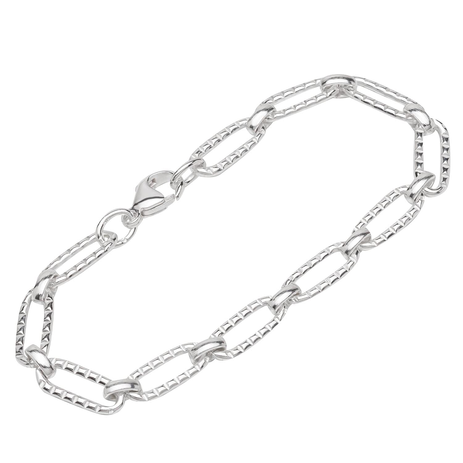 NKlaus bracelet 925 sterling silver 20cm anchor chain pressed ladies bracelet chain exquisite 12756