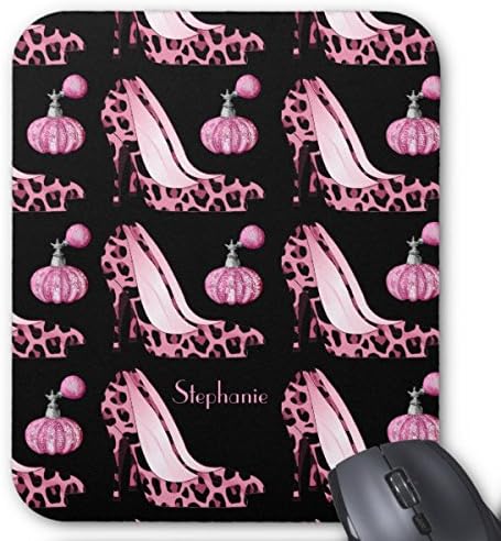 Pink Jaguar Stilettos &amp;Amp; Purfume Bottles Custom Mouse Pad