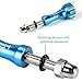 HSU Aluminum Thumbscrew Set + Wrench for Gopro Hero 13, 12, 11, 10, 9, 8, 7, 6, 5, 4, 3, Gopro Session, AKASO Campark and Other Action Cameras (Blue)