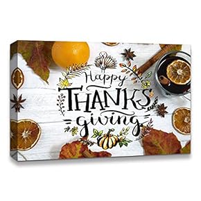 Canvas Wall Art Thanksgiving Day Theme...