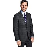 Tommy Hilfiger Men's Modern Fit Plaid Sport Coat Blazer Green Brown 36S