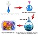 PROLOSO Water Beads Balloon Bombs Pack, Self Sealing, 10000pcs Water Beads, 100 pcs of 4'' Balloons, Teamwork Kit, Quick and Easy, for Fun or Gift
