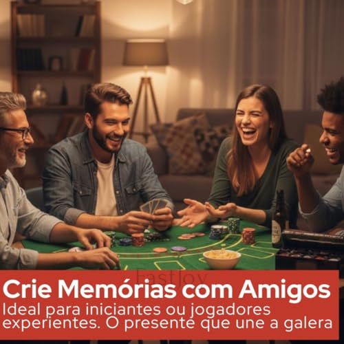 Jogo de Poker 200 Fichas Cartas de Baralho, Maleta Metálica, Fichas de Dealer e Blind, Conjunto Completo para Jogos