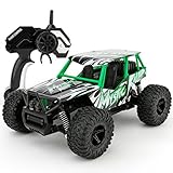 SONiKi Remote Control Car RC Cars 1/16 Scale Electric Remote Control Off Road Monster RC Truck 2.4GHz 2WD High Speed Radio Control Car-Best Toys for Kids and Adult.(Green)