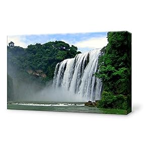 Canvas Wall Art for Living Room,Bedroom Home Artwork Paintings Waterfall Landscape Ready to Hang - 12x18 inches
