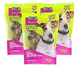 Fido 3 Pack of Natural Belly Bone Dental Care Dog Treats, Small Size Treats, Yogurt Flavor with PreBiotics and ProBiotics