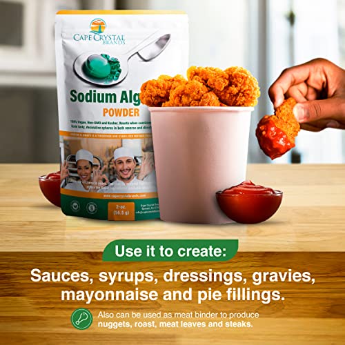 Sodium Alginate 100 Food Grade Natural Thickening Powder & Gelling