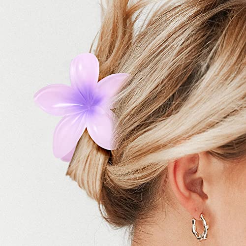 6 PCS Hair Claw Clips, Flower Claw Clips for Women Thick Hair, Large Hair Clips for Thin Hair, Non Slip Strong Hold Jaw Daisy Clip Barrettes, Hair Accessories for Women Girls Gifts