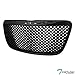 Topline Autopart Black Mesh Front Hood Bumper Grill Grille ABS For 11-14 Chrysler 300 / 300C