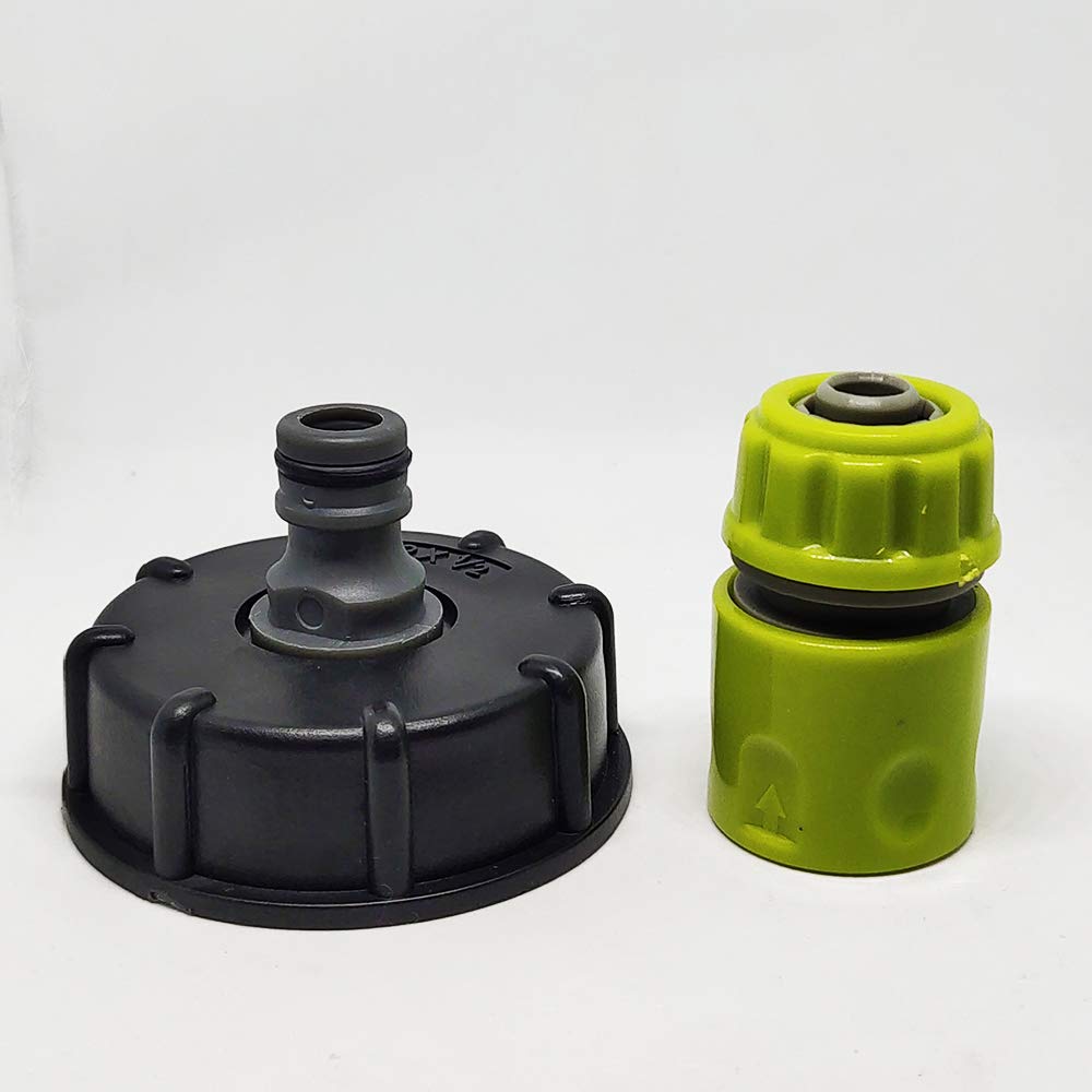 Plastic Water Hose Pipe Adapter, 1PC IBC AdapterPlastic Water Hose Pipe Adapter Replacement Valve Fitting Parts