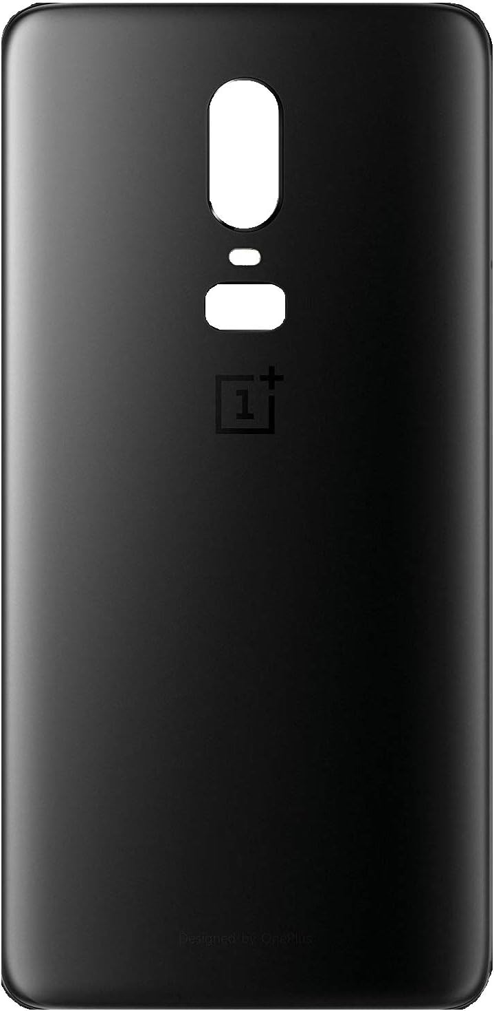 Red Qube Battery Back Panel Cover for OnePlus 6 (Midnight Black)
