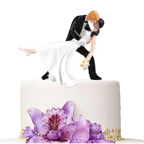 Little Chair Resin Wedding Cake Topper African American Bride And