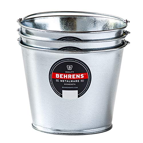 Berhens Behrens 1205Gs 5Quart Galvanized Steel Pail, 3Pack 1205Gs
