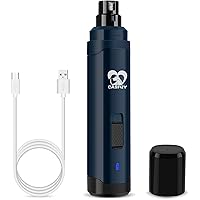 Casfuy Dog Nail Grinder Upgraded - Professional 2-Speed Electric Rechargeable Pet Nail Trimmer Painless Paws Grooming & Smoot