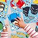 MALLMALL6 40Pcs Superhero Make a Face Stickers Party Favors Games Superheroes Birthday Party Supplies Captain Sticker Comics Hero League Room Decorations Wall Decals DIY Crafts for Kids Boys Girls
