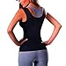 ISEYMI Women's Slimming Vest Hot Sweat Body Shaper Shirt for Weight Loss Sauna Tank Top Neoprene VES NO Zip