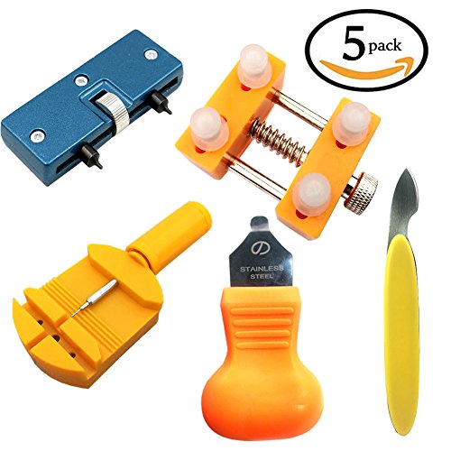 Watch Back Remover Tool Kit - 5 Pcs Adjustable Opener Watch Repair Tool Kit - Thumbnail 6