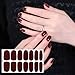 SILPECWEE 8 Sheets Nail Polish Strips Solid Color Nail Wraps Adhesive Nail Polish Stickers for Women Stick on Nails Gel Nail Strips with 1pc Nail File