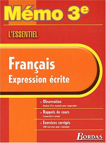 Français, expression écrite