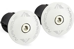 MARQUE Alloy ENZ Road Bike Handlebar Plugs – Aluminum Handle Bar Ends, Plugs for Drop Bars, Expandable Adjustable Locking End Caps – 2 pcs per Set