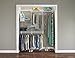 ClosetMaid 22873 ShelfTrack 4ft. to 6ft. Adjustable Closet Organizer Kit, White