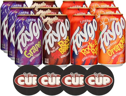 Faygo 4 Flavor Soda Pop Variety: Grape, Old