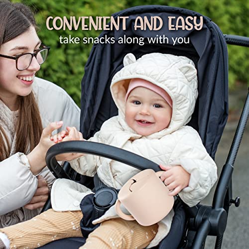 blinc Snack Cups for Toddlers No Spill Silicone Snack Cup Non