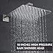 Esnbia Tub Shower Faucet Set,Shower System with Tub Spout and 10 Inch Rain Shower Head Wall Mounted Shower Set Brushed Nickel (Contain Shower Faucet Rough-In Valve)