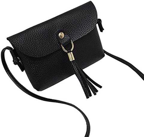 FitfulVan Clearance! Hot sale! Bags, FitfulVan Fashion able Bag Vintage Handbag Small Mini Messenger Tassel Shoulder Bags (Black)