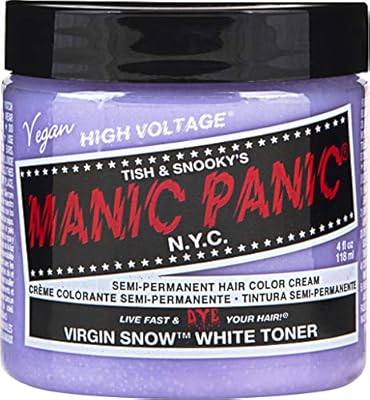 Manic Panic Semi Permanent Hair Color Cream 4 Ounce Virgin Snow