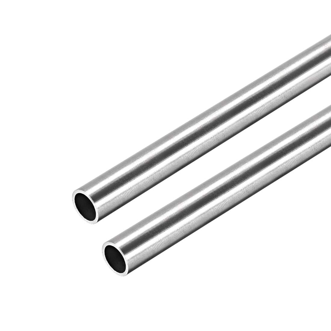 uxcell 304 Stainless Steel Round Tubing 8mm OD 0.8mm Wall Thickness 250mm Length Seamless Straight Pipe Tube 2 Pcs