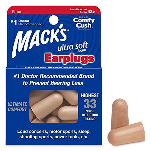 Mack's Ultra Soft Foam Earplugs, 30 Pair - 33dB