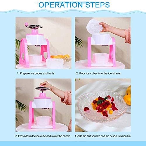 JAYI Manuelle Ice Crusher, Ice Shaver Eismaschine Tragbare Handkurbel Ice Crusher Und Rasierte Eismaschine Für Mango… – Bild 6