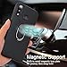 for Huawei Y9 2019 Case Heavy Duty Soft Silicone 360 Rotating Metal Ring [Fit Magnetic Car Mout] Kickstand Shockproof Protection Compatible with Huawei Y9 2019 (Black)