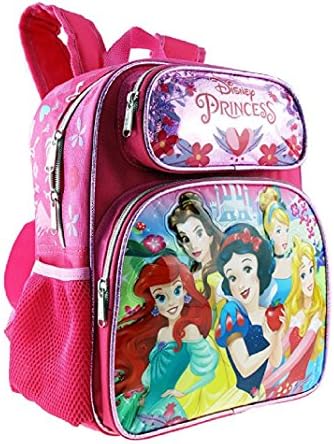Princess Small Backpack - Disney Cinderella Belle Aurora Rapunzel 12" 121471-2
