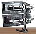 EZM Deluxe Quad LCD Monitor Mount Stand Free Standing with Grommet Mount Option up to 4 28