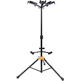 Hercules Stands GS432B PLUS Tri Guitar Stand with Auto Grip System and Foldable Yoke