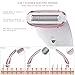 Frcolor Women Electric Shaver, Ladies Electric Razors Body Hair Removal Epilator Cordless Waterproof Bikini Trimmer, Wet or Dry Shaver