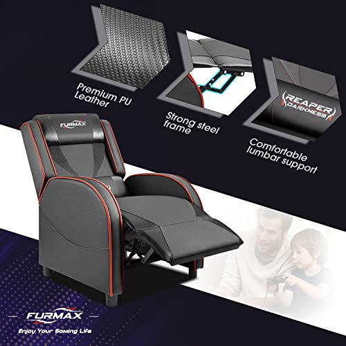 Furmax Video Gaming Recliner Chair Racing Style Single Ergonomic Lounge