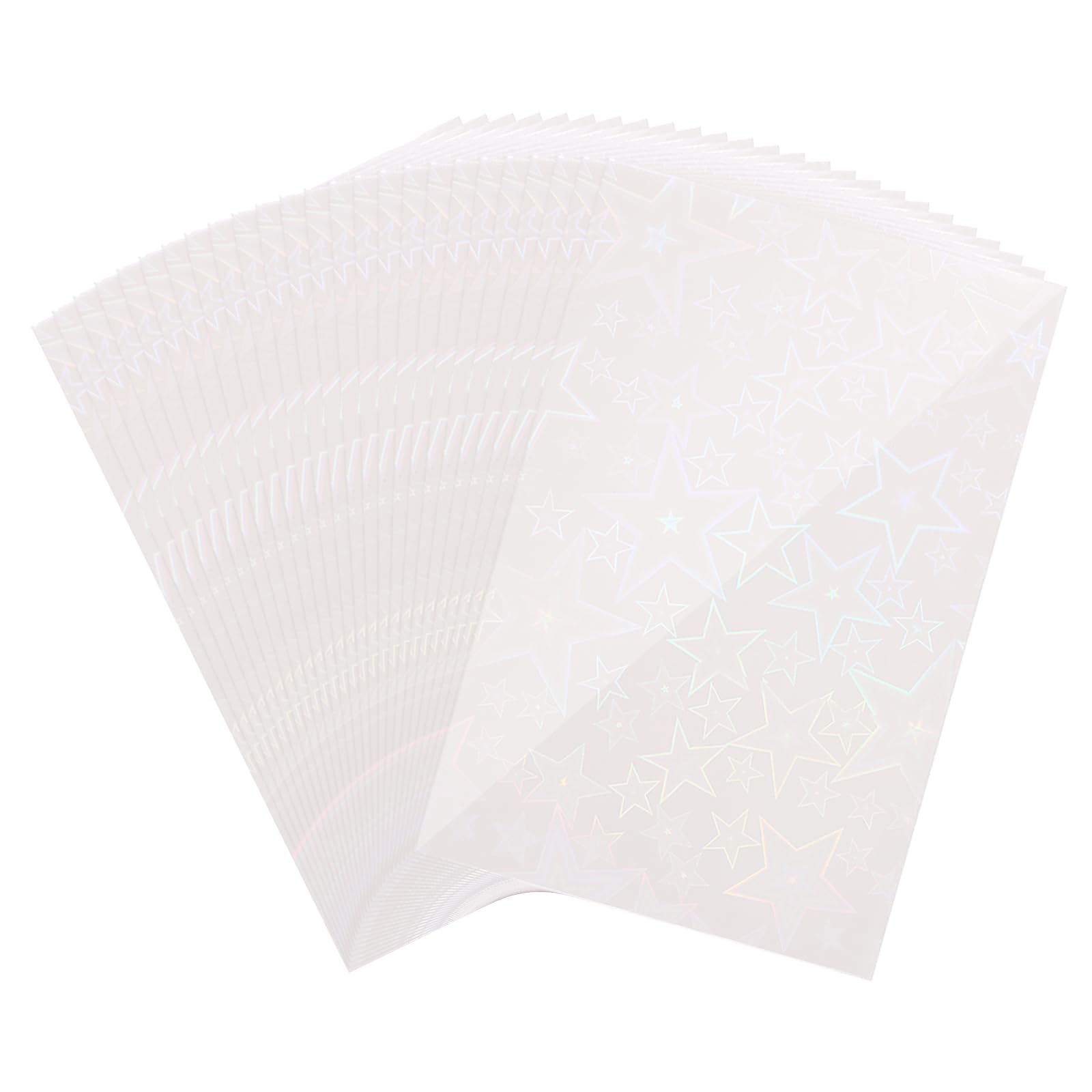 sourcing map 50Pcs Photocard Holder, Photo Cards Sleeves, Photo Protector Shield Cover for Trading Cards Fans Party Decorations, Laser White