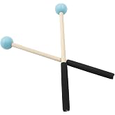 Bonsicoky 8 Inch Percussion Mallets, Blue | Rubber Head and Handle, Wood Drum Mallets, For Xylophone, For Glockenspiel