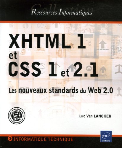 XHTML 1 et CSS 1 et 2.1