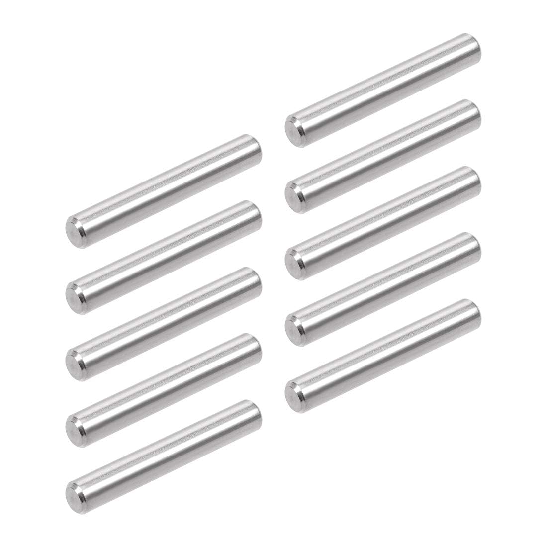 TA-VIGOR 10Pcs 6mm x 40mm Dowel Pins, 304 Stainless Steel Shelf Support Cylindrical Pin Pegs Shelf Support Pegs Fasten Elements for Furniture, Cabinets, and Mechanical Applications