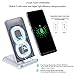 Fast Wireless Charger 2 Coils Sleep Friendly SurgeDisk Cell Qi Fast Wireless Charging Pad Stand for iPhone 8 8+ iPhone X Samsung Galaxy S8 Plus S8+ S8 S7 S7 Edge Note 5 8 & All Qi No AC Adapt