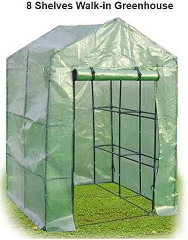 Quality Greehouse - Greenhouse for Home - Portable 8 Shelves Mini Greehoouse - New Walk In Greehouse - Grow in Garden - Display Pots Tray - Outdoor Indoor Backyard Stand