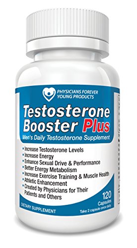 Testosterone Booster Plus - 2 Month Supply - Doctor Formulated All-Natural Men's Daily Supplement, with Clinically Proven Results to Help Men Boost Performance