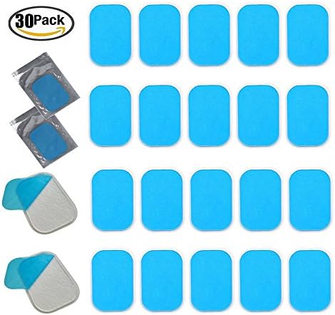Replacement gel pad for Abdominal toning belt, Gel pads for Abdominal Muscle Toner, Replacement Gel sheet for all Abdominal Belts Smart Body Building Fitness Abs Arm/Leg Training(30P GEL)