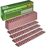 Defender Spikes, Cat and Bird Repellent [Protect Your Property] Outdoor Fence Security Control to Keep Off Roosting Pigeons and More Out. Plastic Deterrent Anti Theft Climb Strips - 20pk [20 Foot]